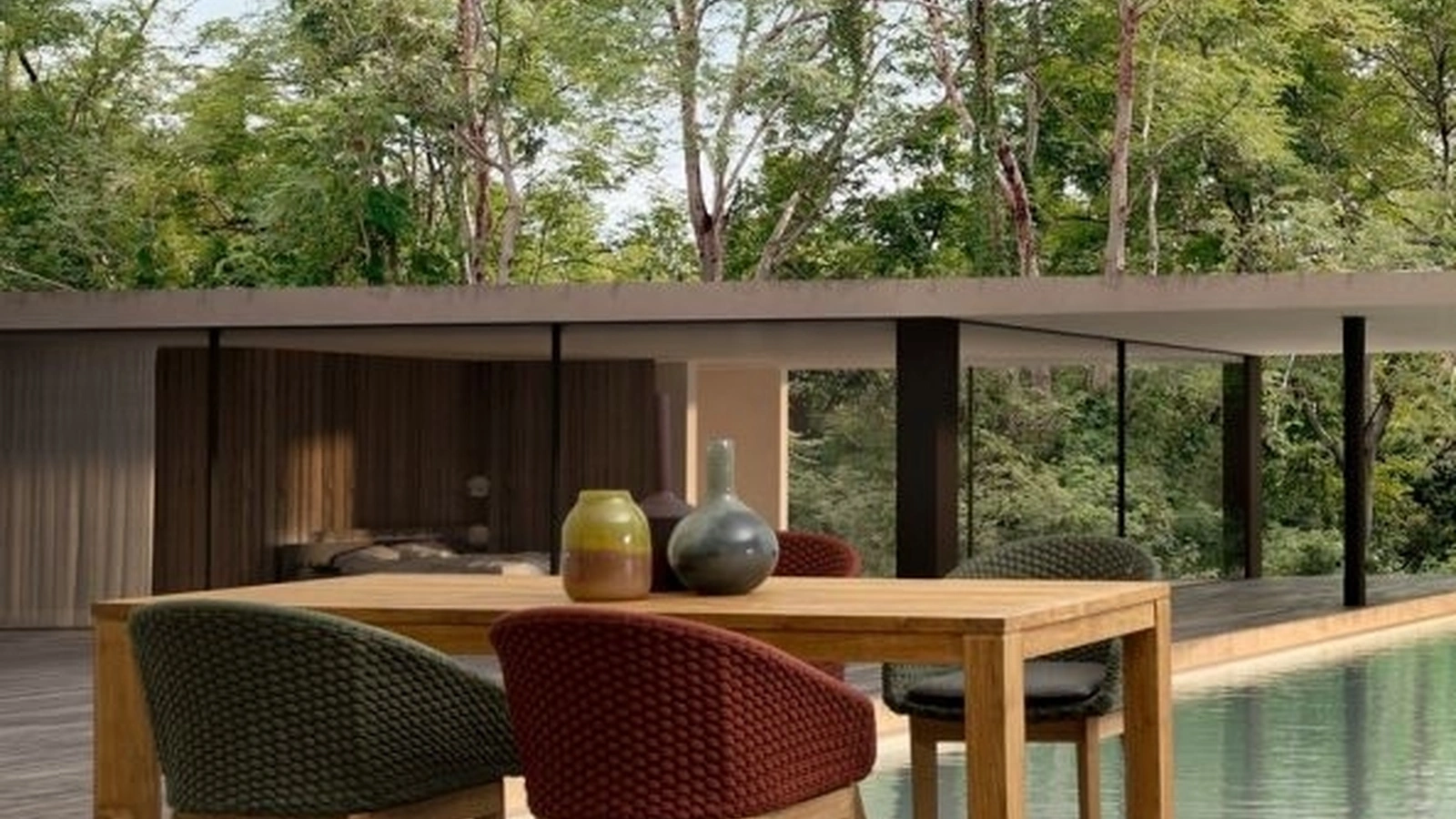 Tavolo Maricruz in teak riciclato di Bizzotto