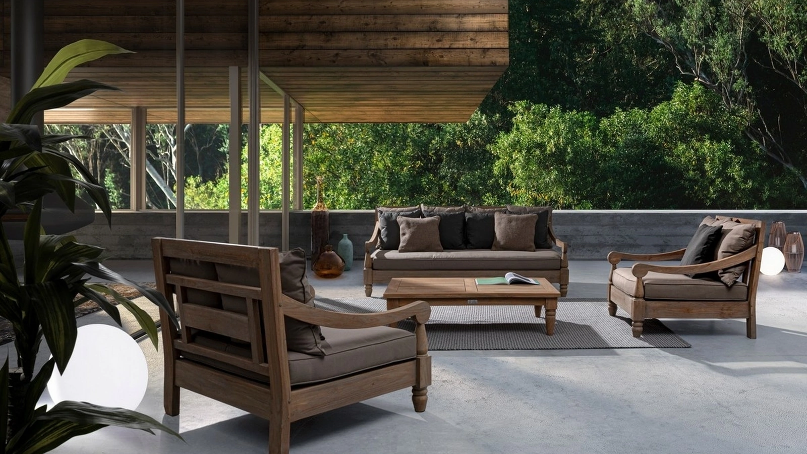 Arredo da esterno in Teak Bali di Bizzotto