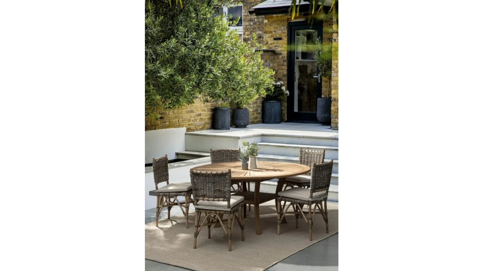 Tavolo rotondo in teak Maryland di Bizzotto