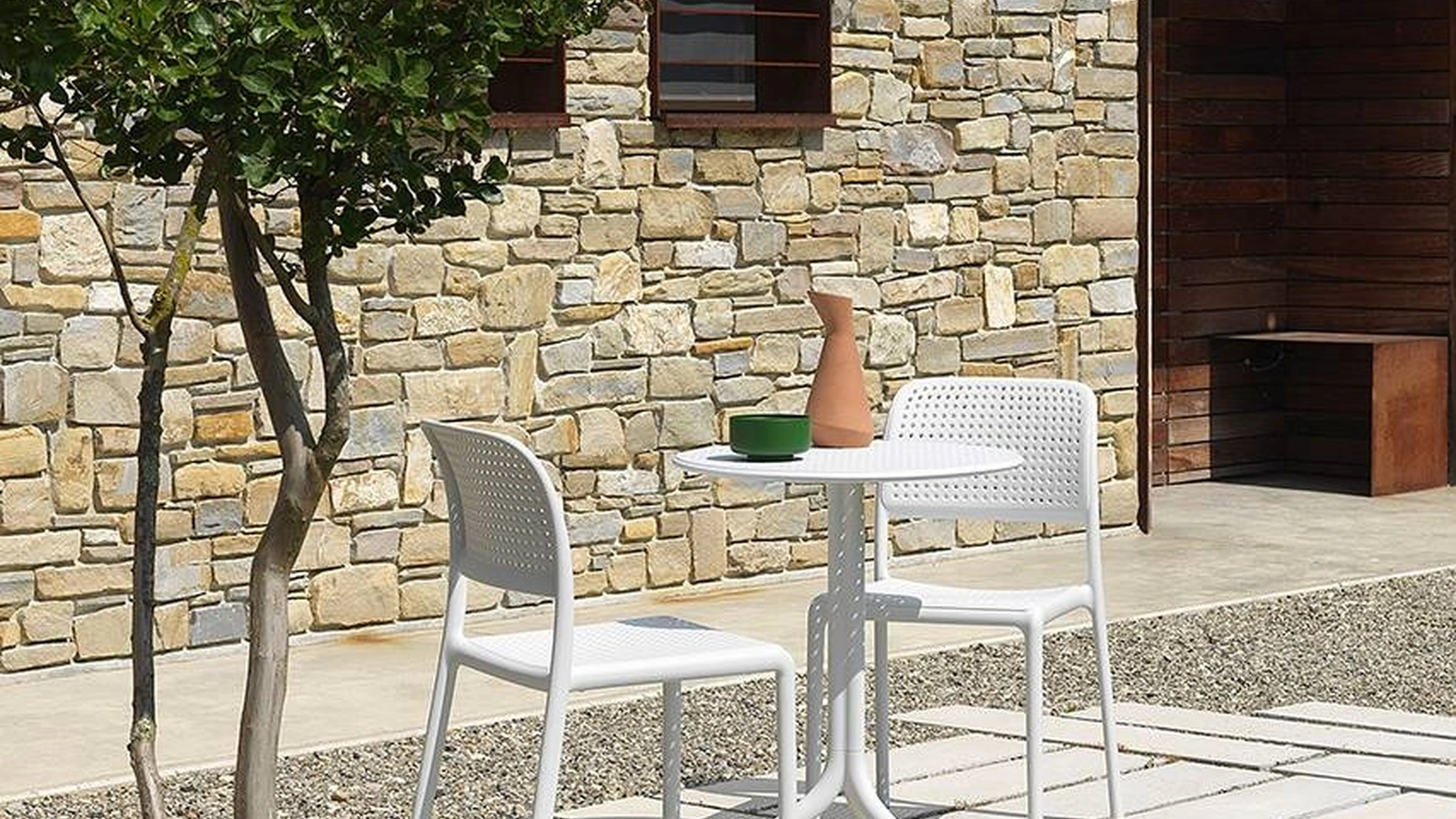 Sedia per esterni in polipropilene Bora Bistrot di Nardi