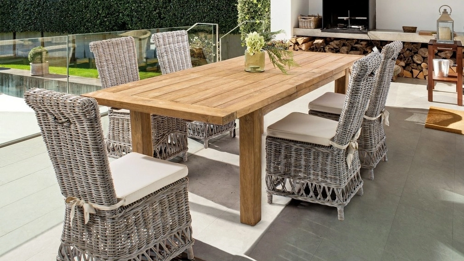 Tavolo in Teak riciclato Bounty di Bizzotto