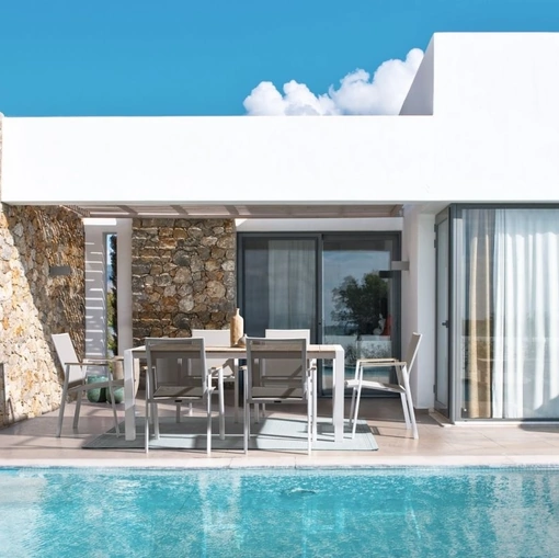 Sedia Cameron in textilene e alluminio di Bizzotto