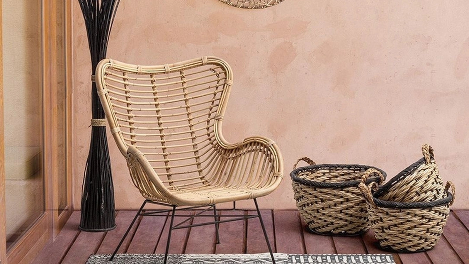 Poltrona in rattan Casilda di Bizzotto