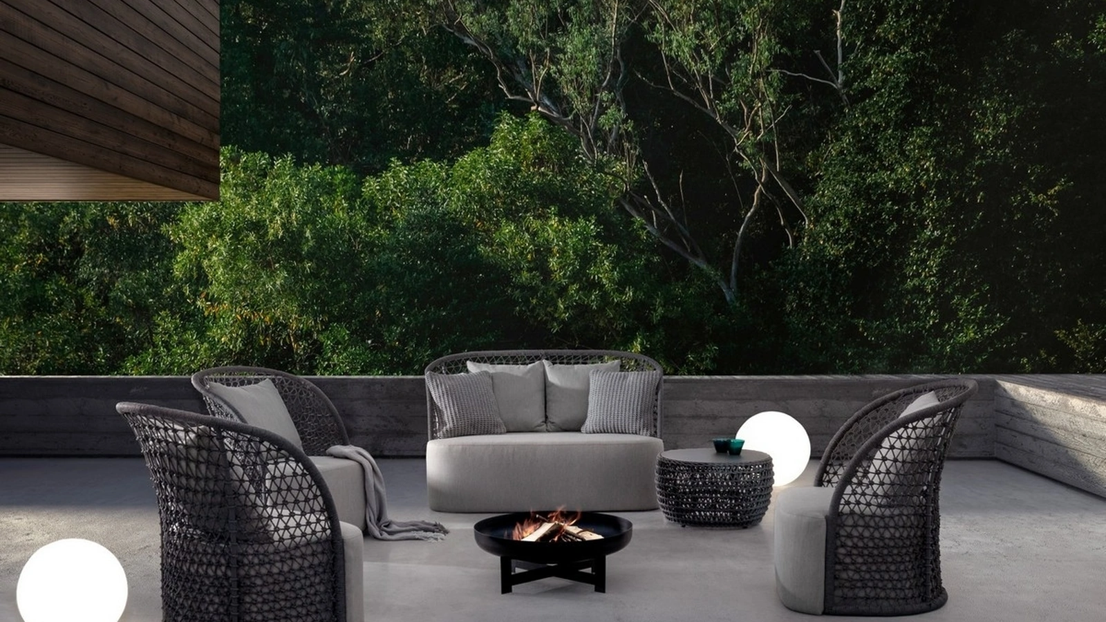 Arredo da esterno in tessuto imbottito Cuyen di Bizzotto