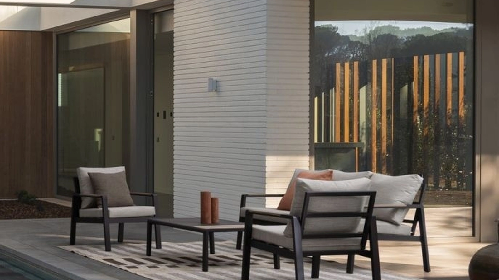 Arredo da esterno Elna in alluminio e tessuto di Bizzotto