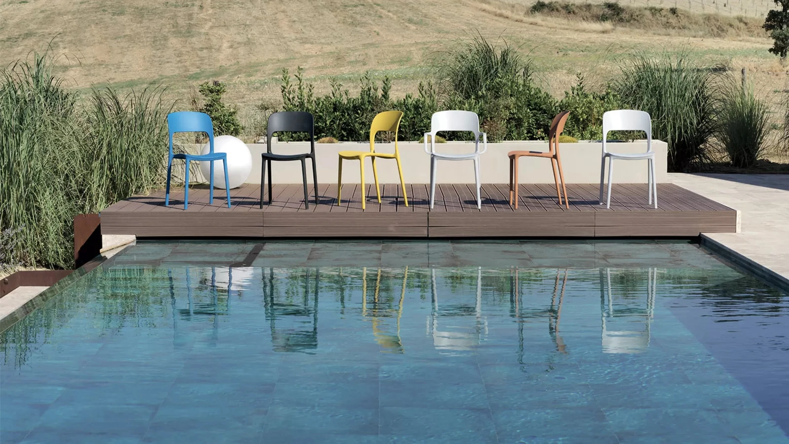 Sedia da giardino impilabile Gipsy Outdoor di Bontempi