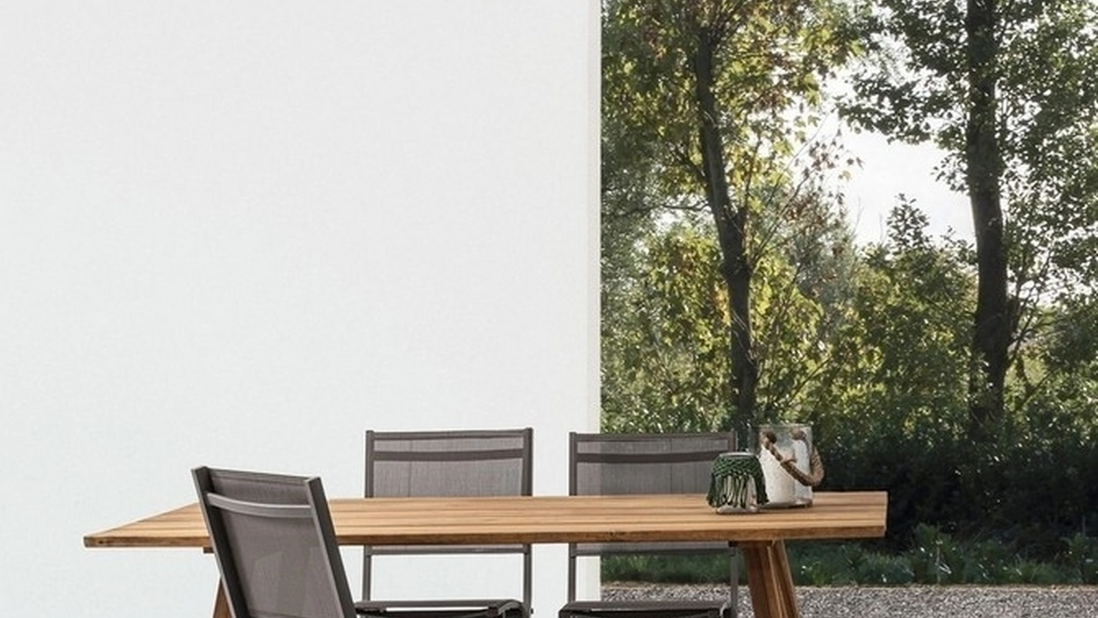 Tavolo in legno di Acacia Glasgow di Bizzotto