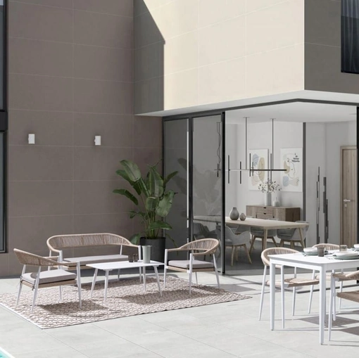 Arredo da esterno Jandia in alluminio e fibra sintetica di Bizzotto