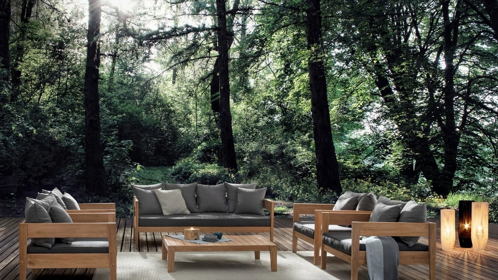  Arredo da esterno in Teak Kobo di Bizzotto