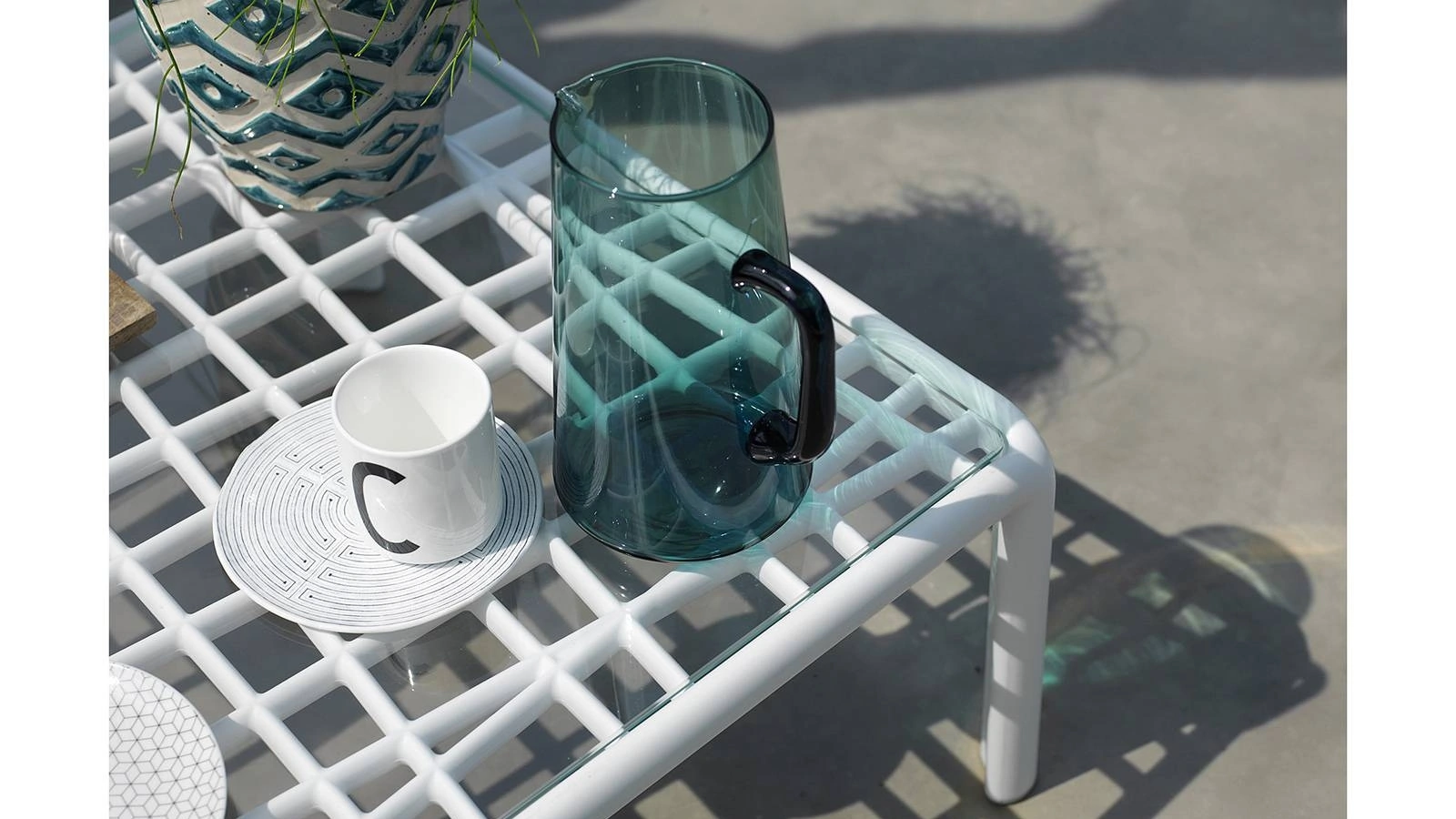 Tavolino per esterni Komodo vetro di Nardi