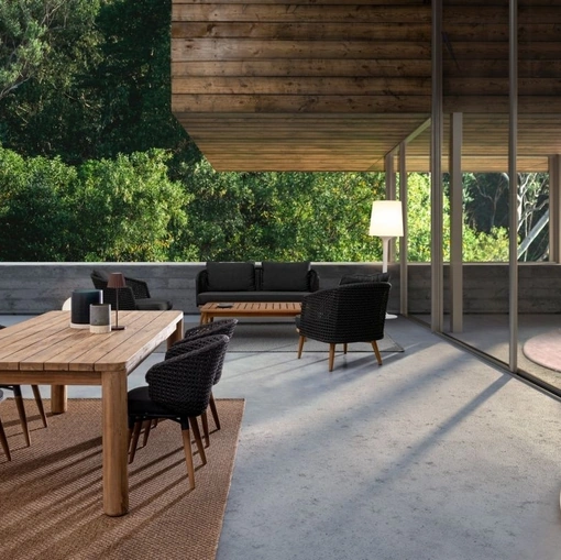 Tavolo Maverick in teak riciclato di Bizzotto