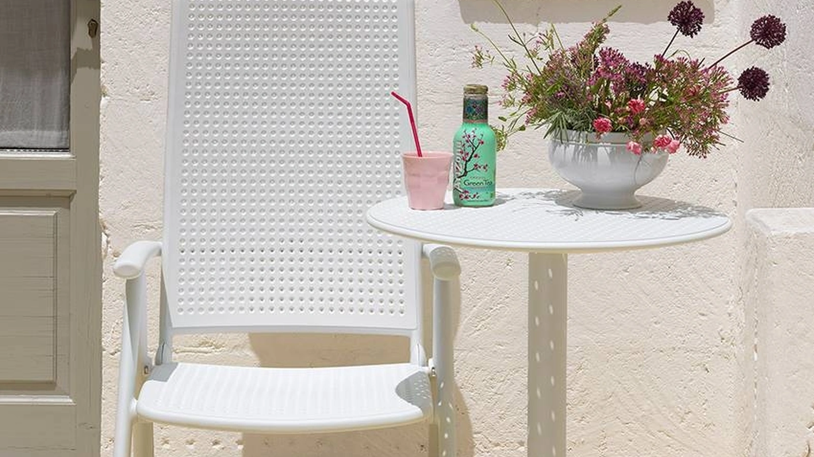 Poltroncina da esterni pieghevole e impilabile in polipropilene Darsena di Nardi