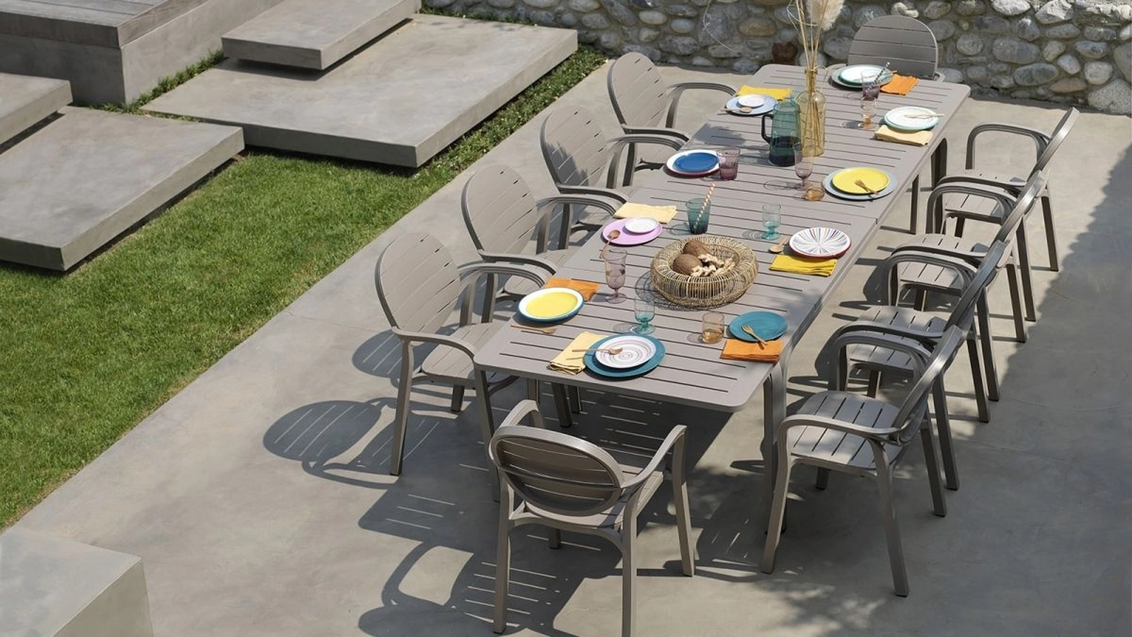 Sedia da esterni impilabile Palma di Nardi