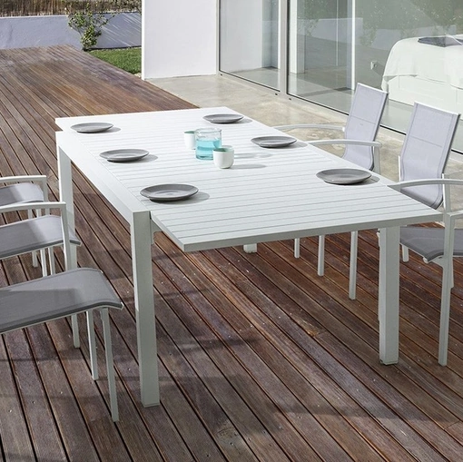 Tavolo Pelagius in alluminio di Bizzotto