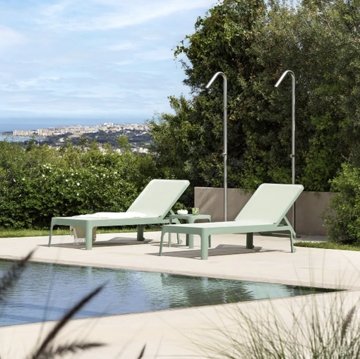 Lettino prendisole Plano in polipropilene e tessuto sintetico di Nardi