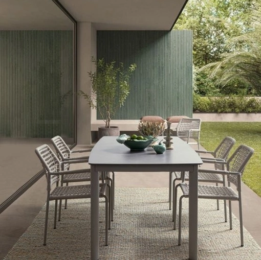 Sedia Rajada in corda e alluminio di Bizzotto