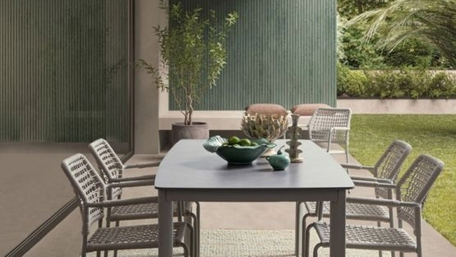 Sedia Rajada in corda e alluminio di Bizzotto