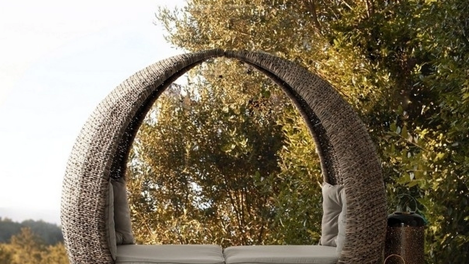 Poltrona in alluminio e fibra sintetica Samui di Bizzotto