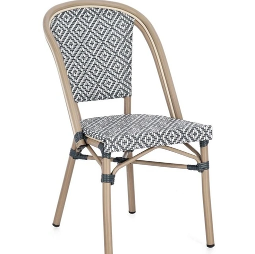 Sedia Silveira in tessuto e metallo di Bizzotto