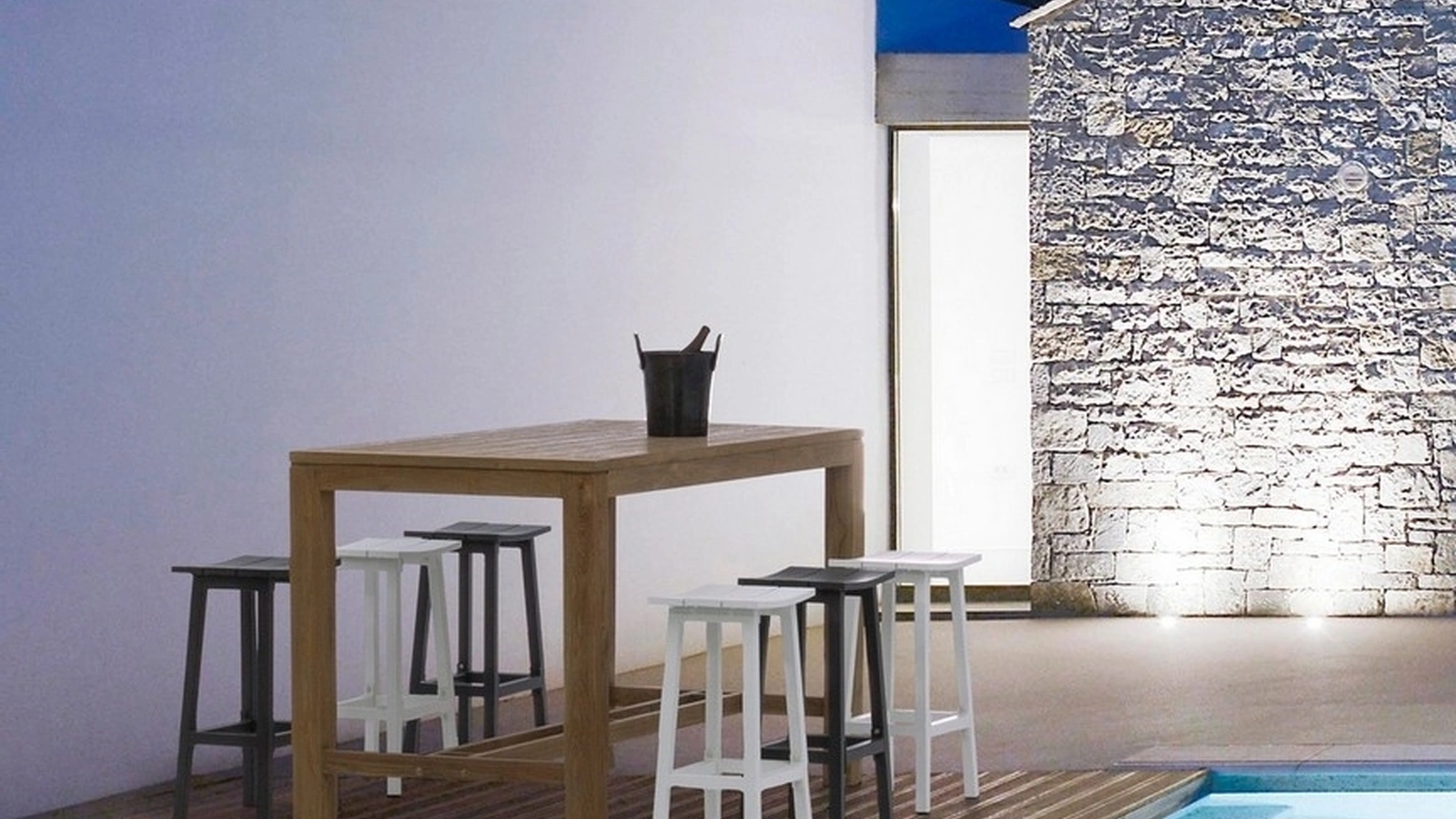 Tavolo e Sgabello Skipper di Bizzotto