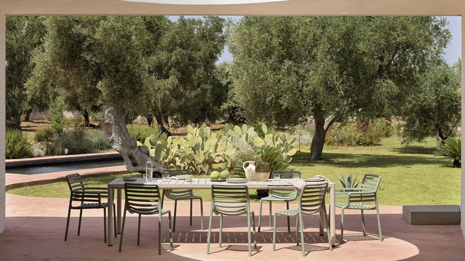 Tavolo da esterno allungabile Tevere 210 Extensible di Nardi