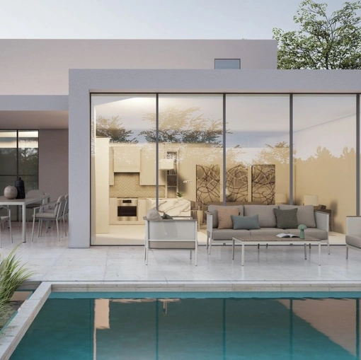 Arredo da esterno Ulises in alluminio e tessuto di Bizzotto