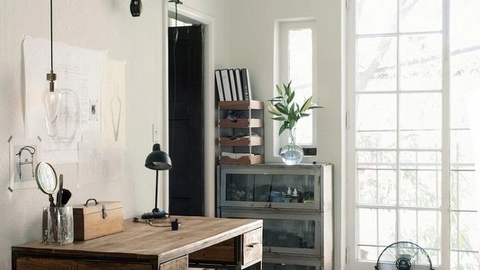 Scrivania operativa in legno Elmer di Bizzotto