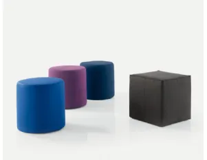 Pouf Rivestito in Pelle