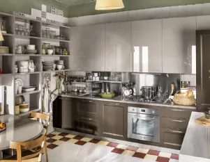 Cucina in Rovere Laccato Lucido